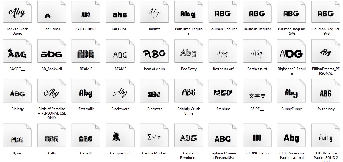 best fonts for t shirts