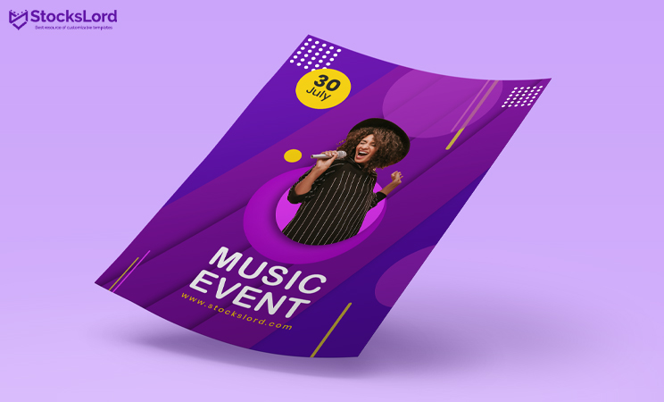 music event poster design