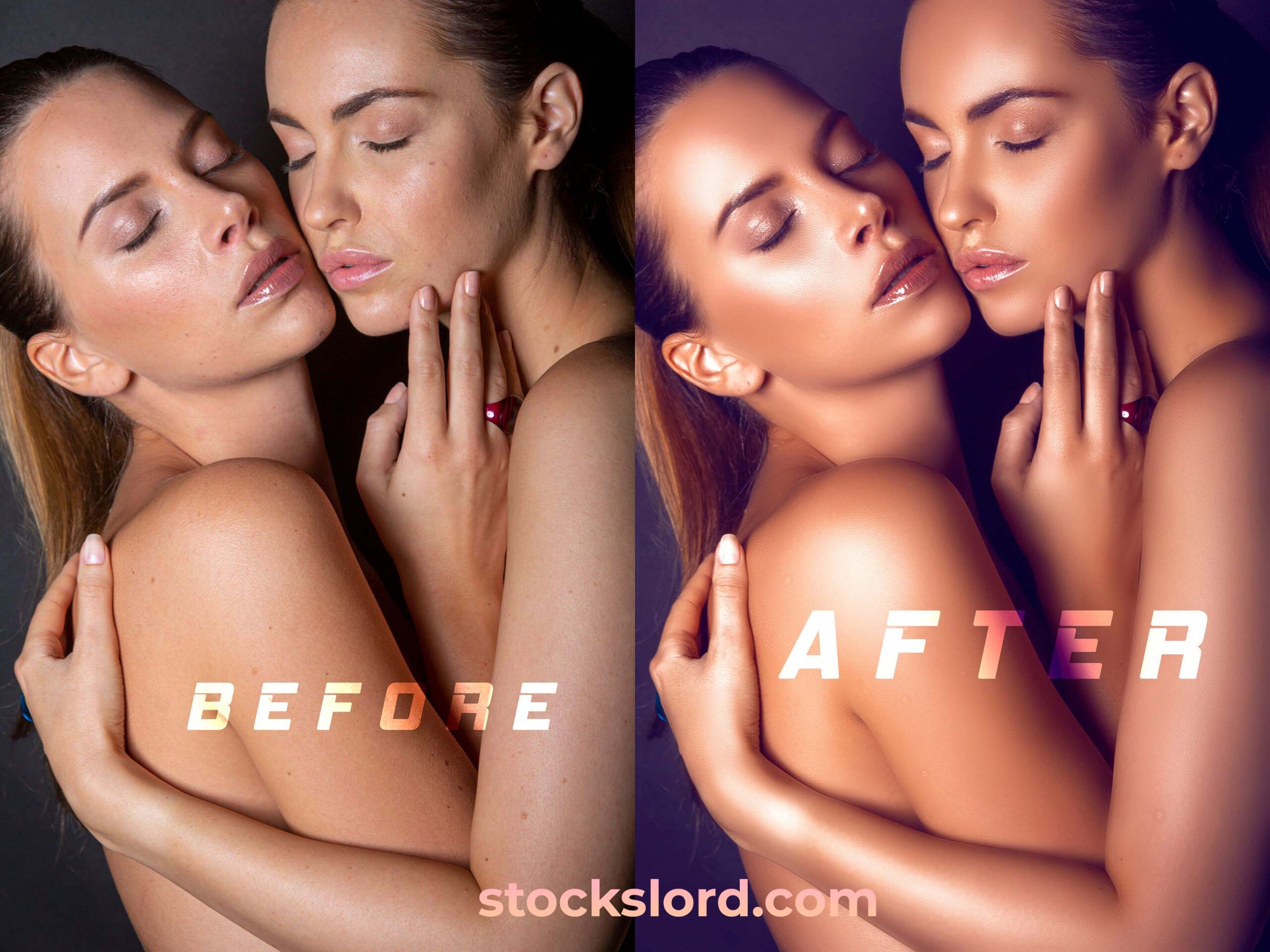 retouching action
