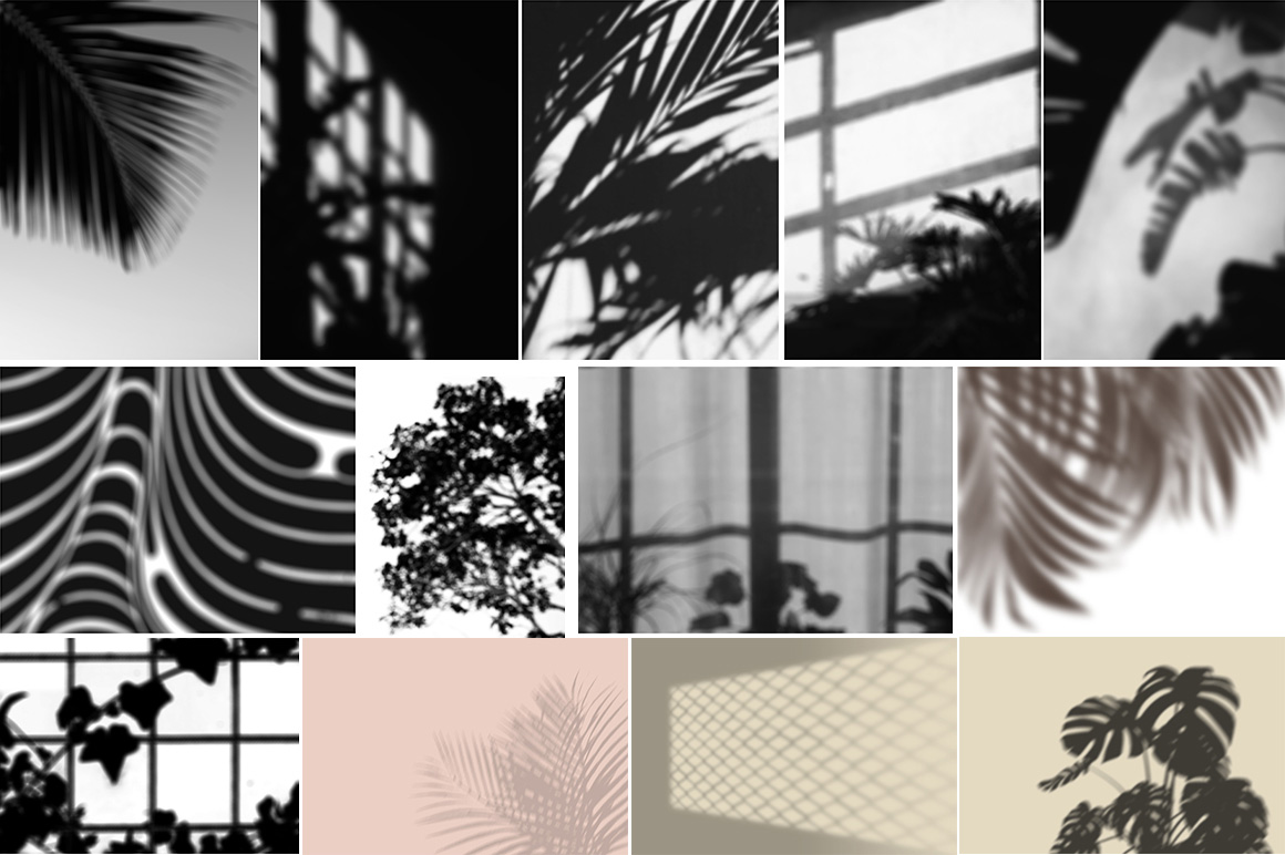Nature Shadow, Window Shadow, Sun Shadow Overlay Bundle PNG - Image 2