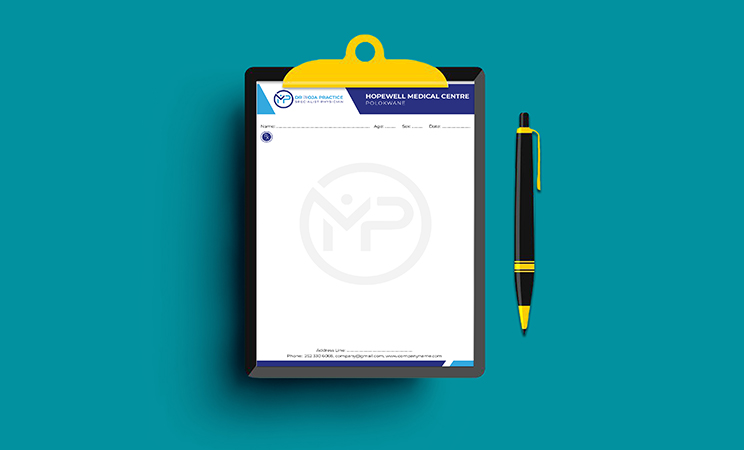 Prescription Pad Template Mockup
