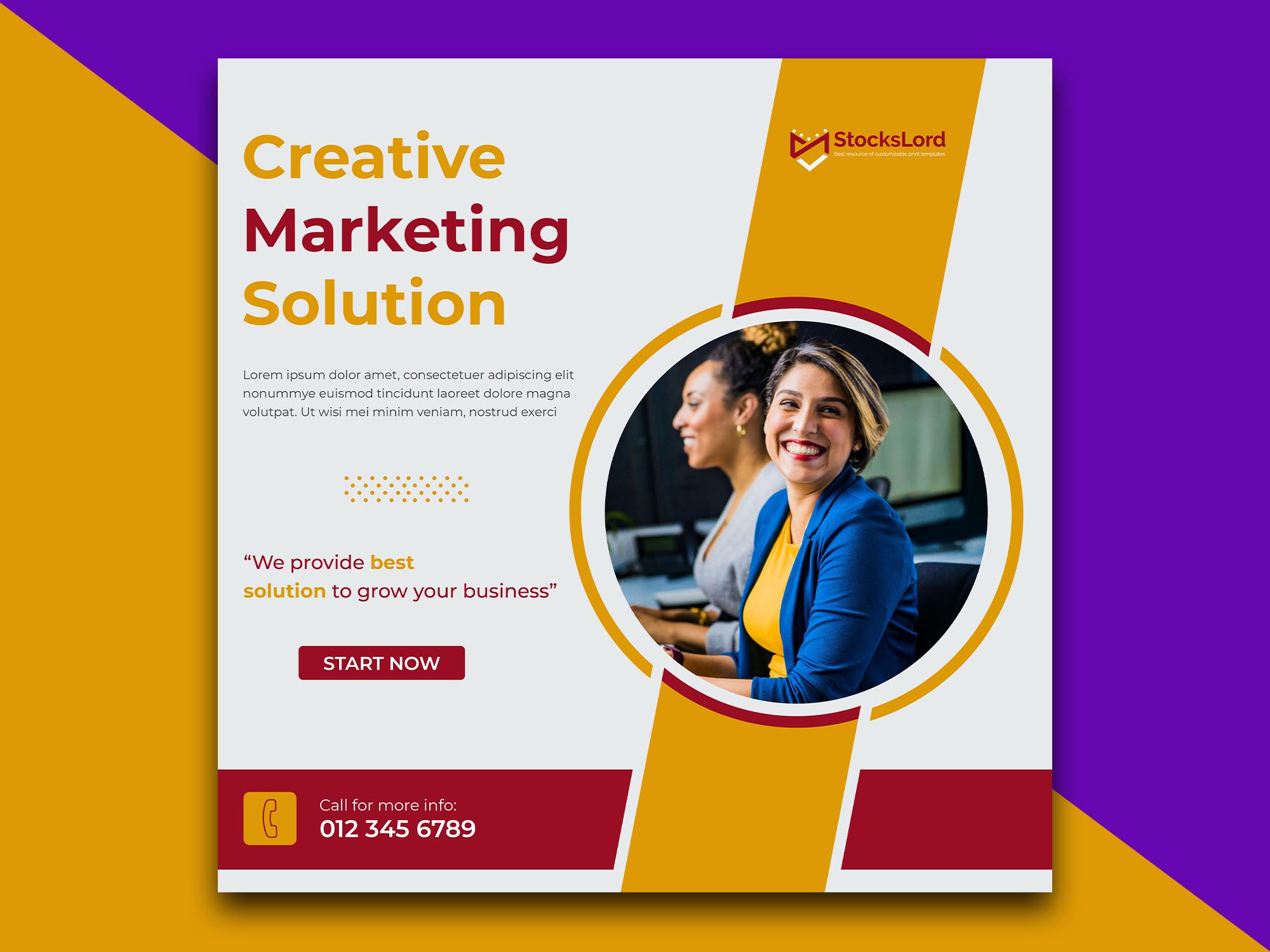 social media post template