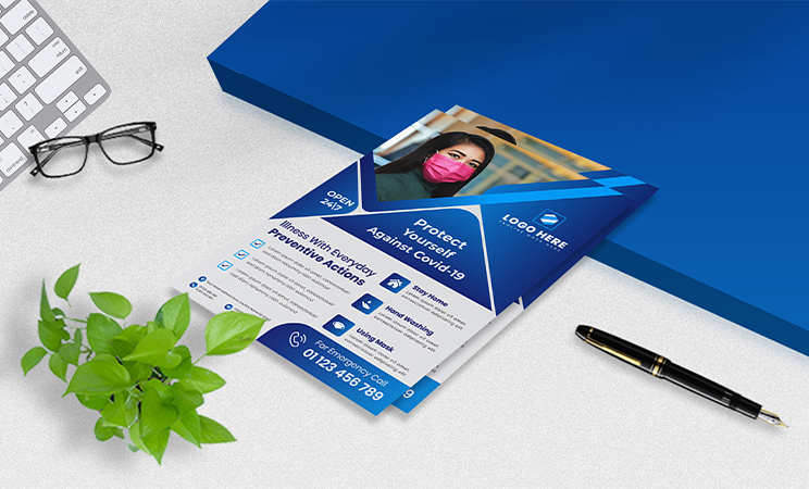 free flyer mockup download