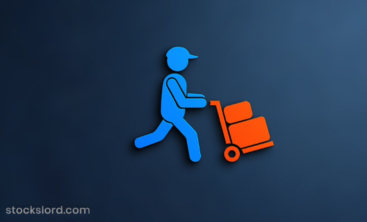 dolly with boxes flat logo