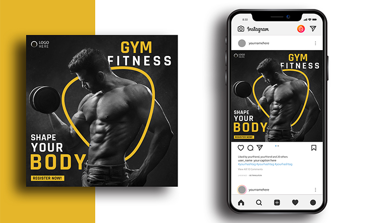 gym social media posts