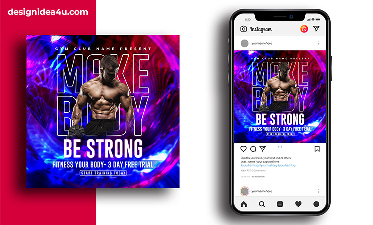 gym banner design