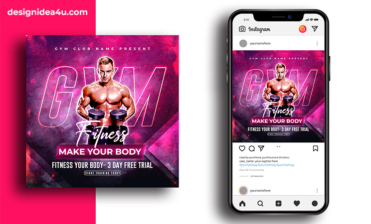 fitness flyer design