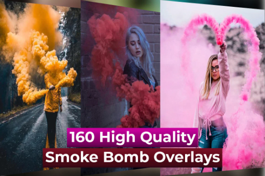 Smoke Bomb Photo Overlays