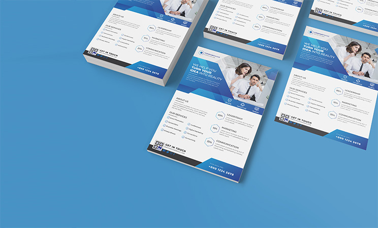 a4 size flyer mockup free download