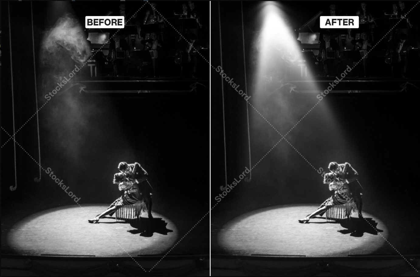 spotlights background