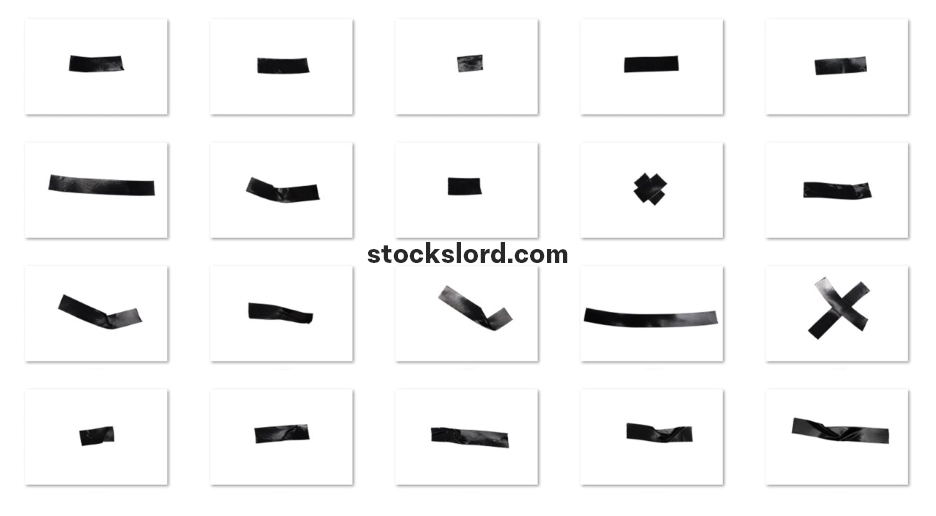 transparent black tape