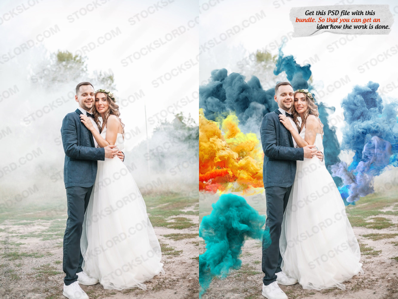 colored explosion