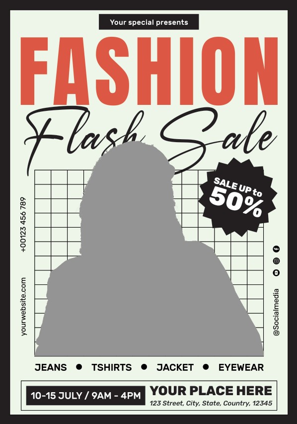 Fashion Flash Sale Flyer Templates
