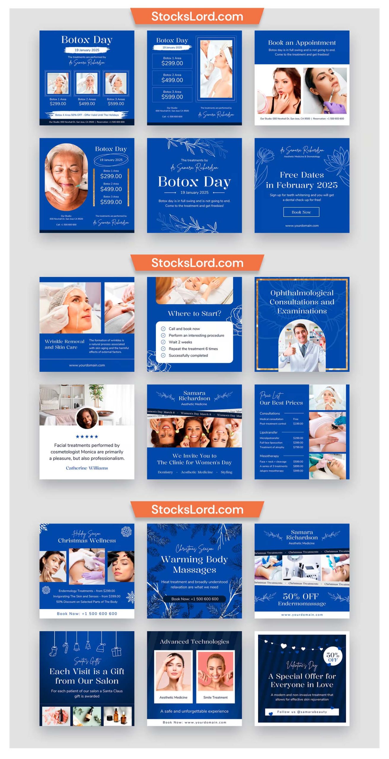 free social media post template